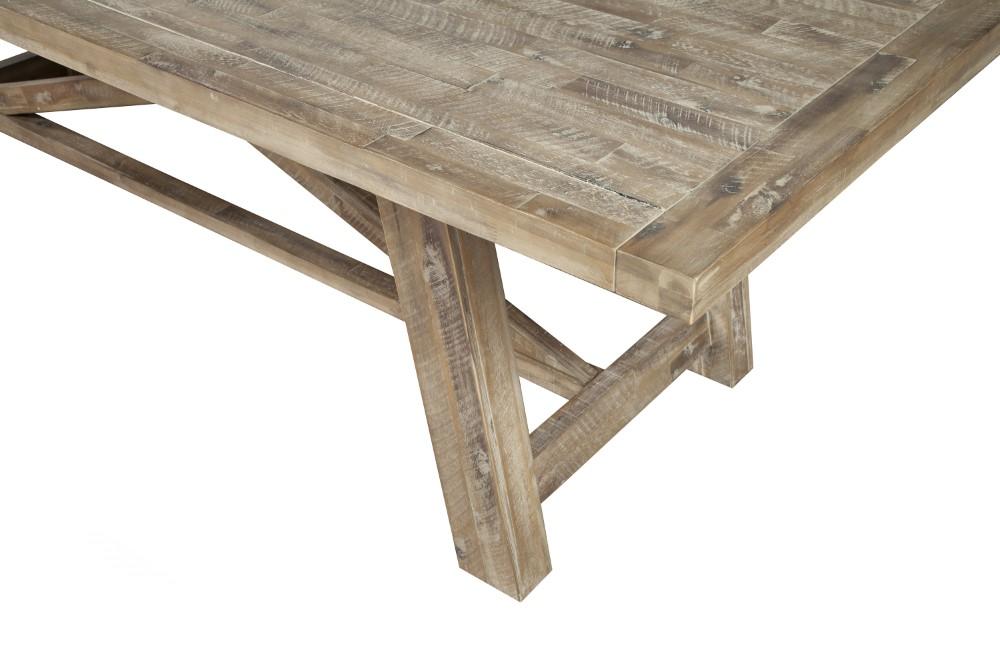 Alpine Furniture - Newberry Extension Dining Table, Weathered Natural - 2068-01 veiw 6