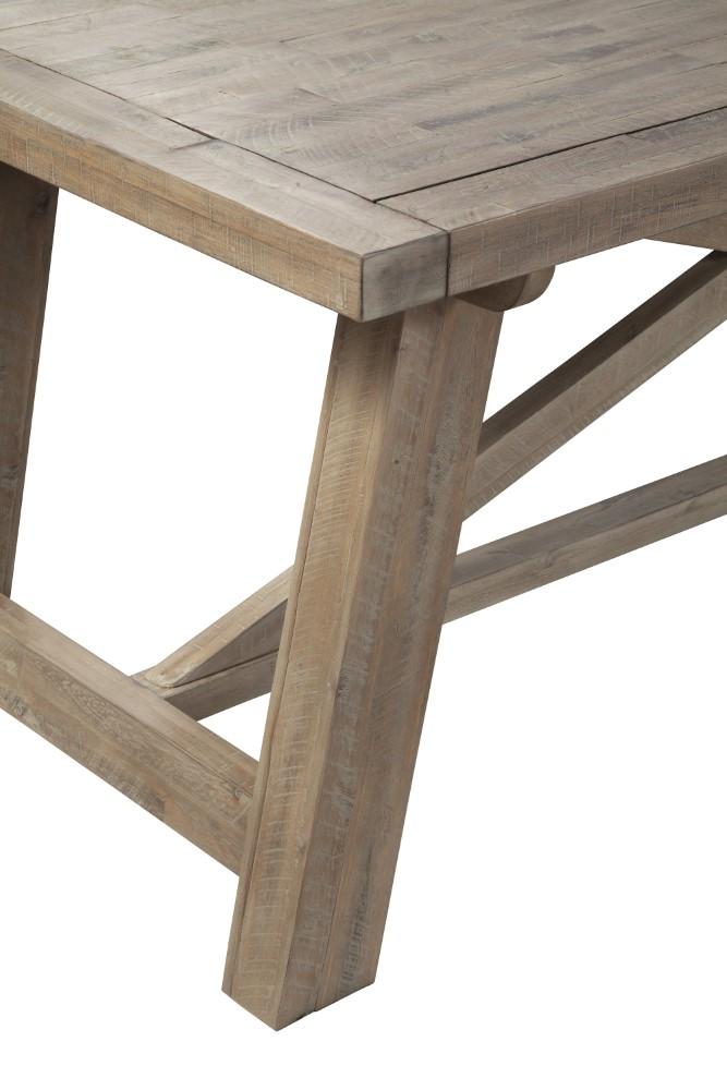 Alpine Furniture - Newberry Extension Dining Table, Weathered Natural - 2068-01 veiw 7