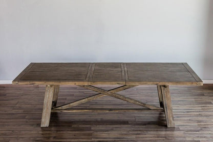 Alpine Furniture - Newberry Extension Dining Table, Weathered Natural - 2068-01 veiw 9