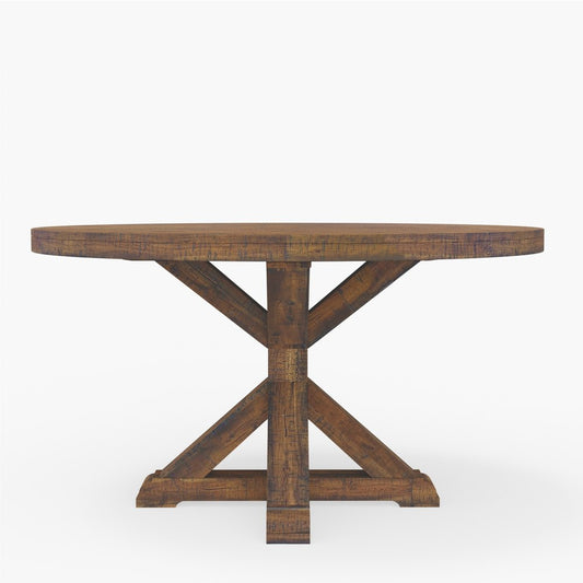 Alpine Furniture - Newberry Round Dining Table, Medium Brown - 4068-05 view 1