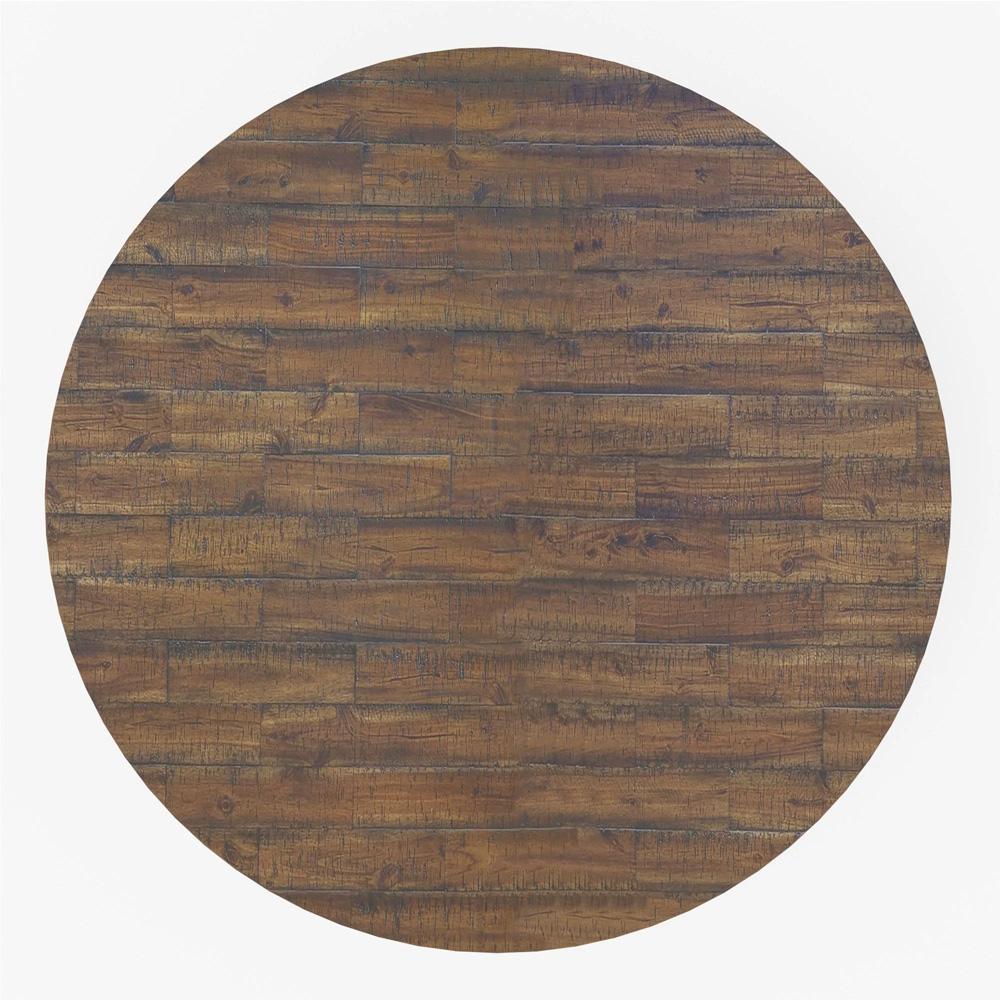 Alpine Furniture - Newberry Round Dining Table, Medium Brown - 4068-05 veiw 2