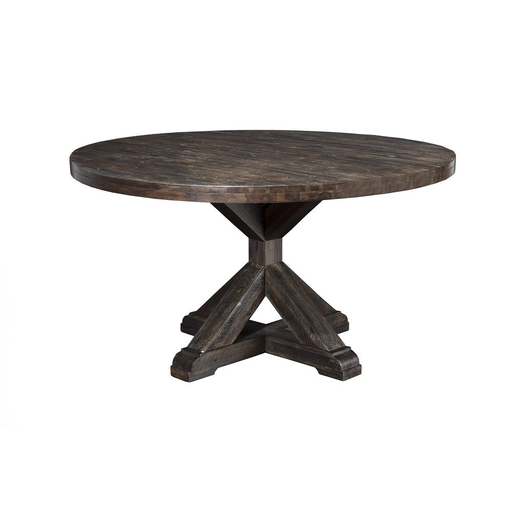 Alpine Furniture - Newberry Round Dining Table, Salvaged Grey - 1468-25 view 1