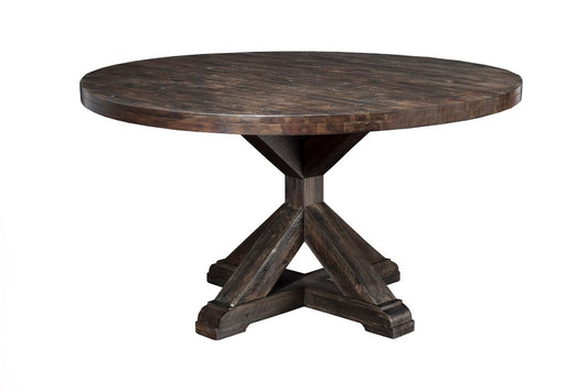 Alpine Furniture - Newberry Round Dining Table, Salvaged Grey - 1468-25 veiw 1