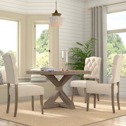 Alpine Furniture - Newberry Round Dining Table, Weathered Natural - 2068-05 view 8