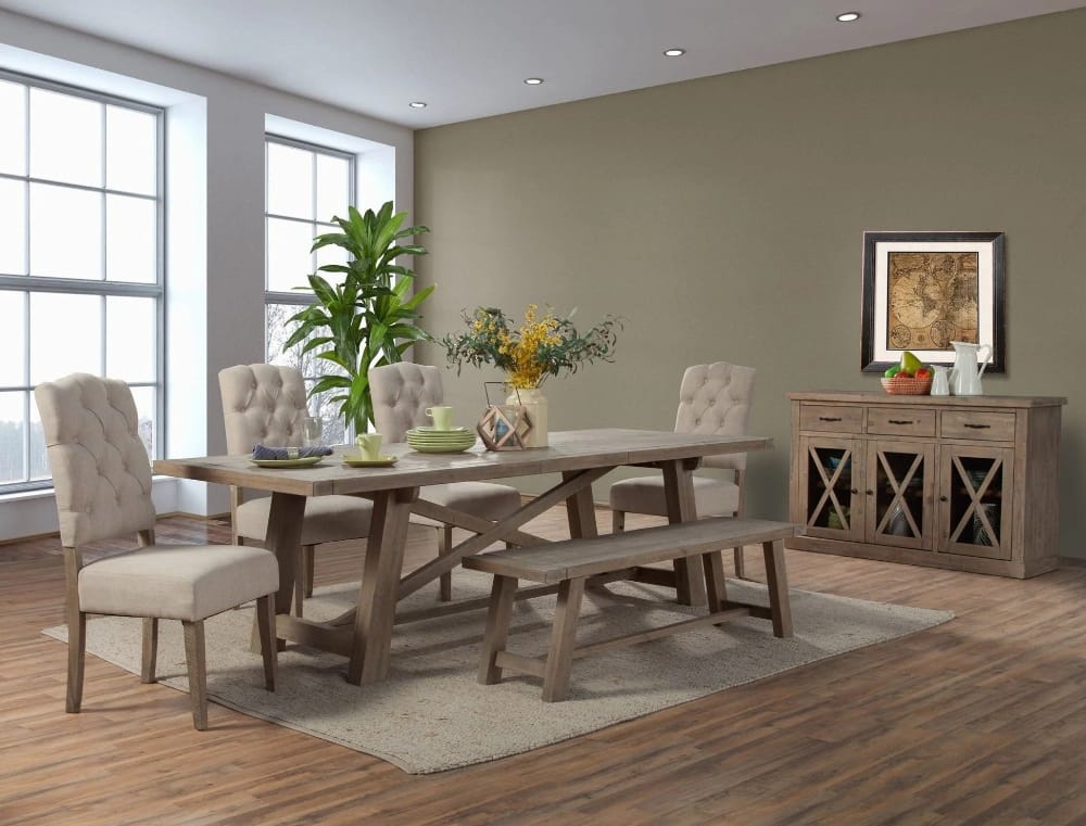 Alpine Furniture - Newberry Sideboard, Weathered Natural - 2068-06 view 5