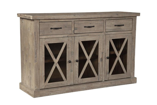 Alpine Furniture - Newberry Sideboard, Weathered Natural - 2068-06 veiw 1