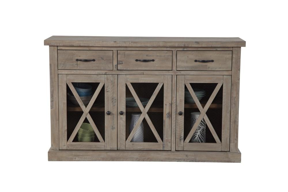 Alpine Furniture - Newberry Sideboard, Weathered Natural - 2068-06 veiw 2