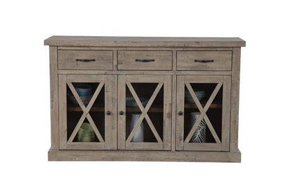 Alpine Furniture - Newberry Sideboard, Weathered Natural - 2068-06 veiw 2