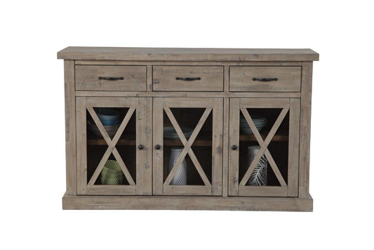 Alpine Furniture - Newberry Sideboard, Weathered Natural - 2068-06 veiw 2
