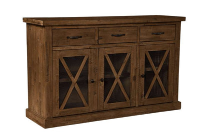 Alpine Furniture - Newberry Wood Sideboard, Medium Brown - 4068-06 veiw 1