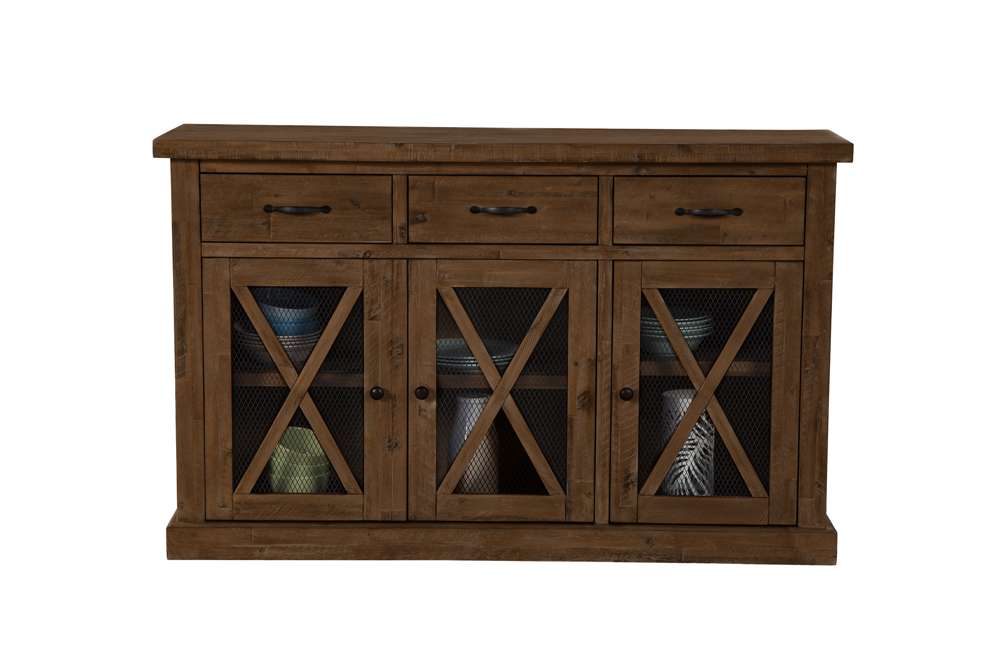 Alpine Furniture - Newberry Wood Sideboard, Medium Brown - 4068-06 veiw 3