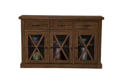 Alpine Furniture - Newberry Wood Sideboard, Medium Brown - 4068-06 veiw 3