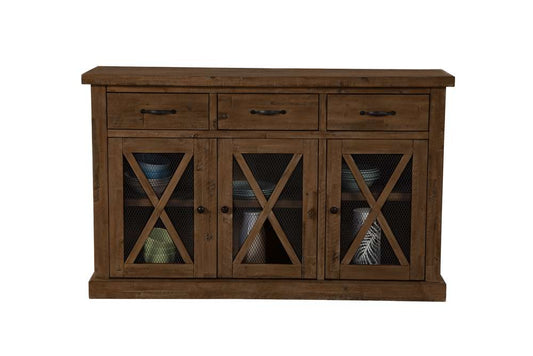 Alpine Furniture - Newberry Wood Sideboard, Medium Brown - 4068-06 veiw 3