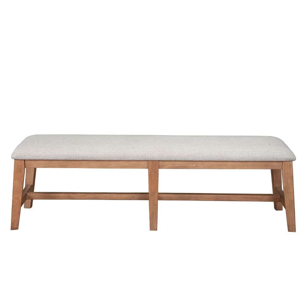 Alpine Furniture - Olejo Solid Pine Dining Bench, Natural - 3426-03 veiw 2