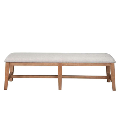 Alpine Furniture - Olejo Solid Pine Dining Bench, Natural - 3426-03 veiw 2