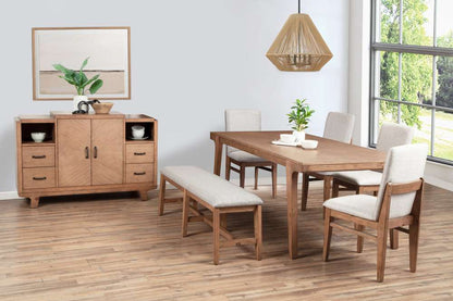Alpine Furniture - Olejo Solid Pine Dining Table, Natural - 3426-01 veiw 2
