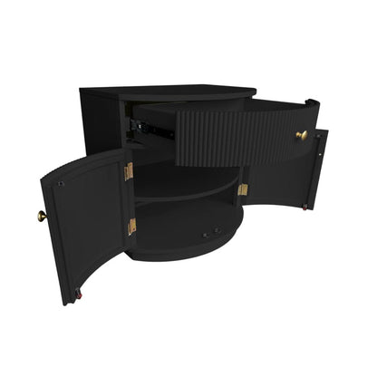 Alpine Furniture - Olivia Nightstand, Black - 2512BLK-02 view 6