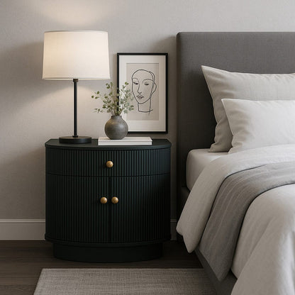 Alpine Furniture - Olivia Nightstand, Black - 2512BLK-02 view 8