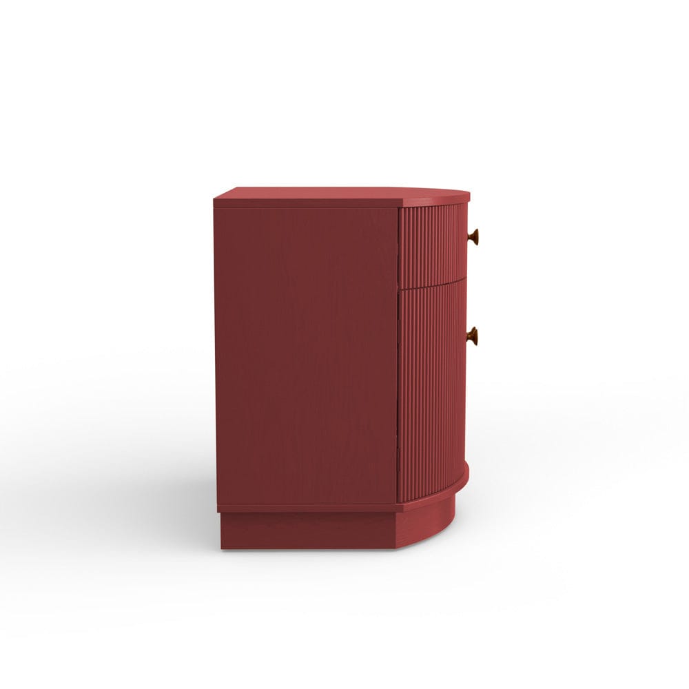 Alpine Furniture - Olivia Nightstand, Burgundy - 2512RED-02 view 3
