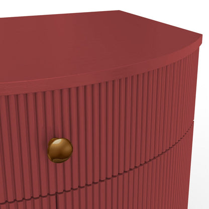Alpine Furniture - Olivia Nightstand, Burgundy - 2512RED-02 view 7