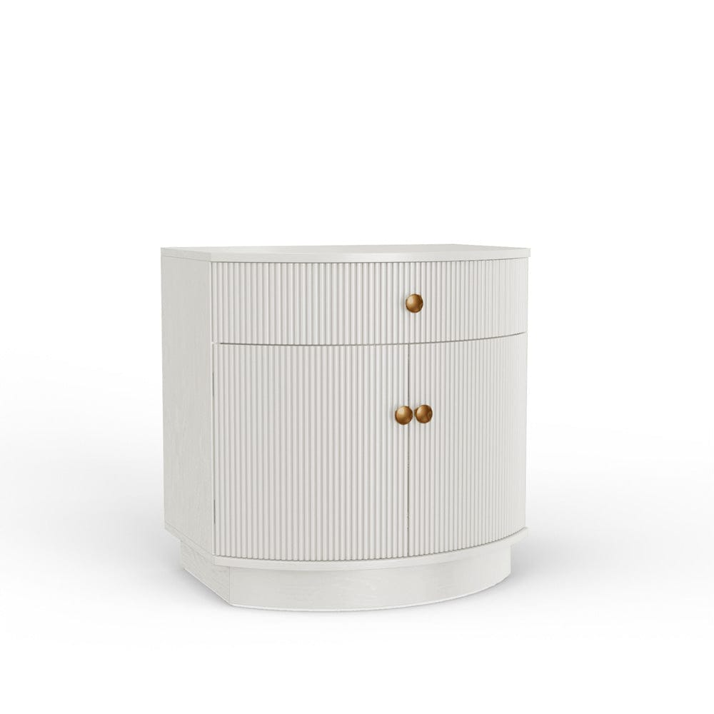 Alpine Furniture - Olivia Nightstand, Coconut Milk - 2512WHT-02 view 1