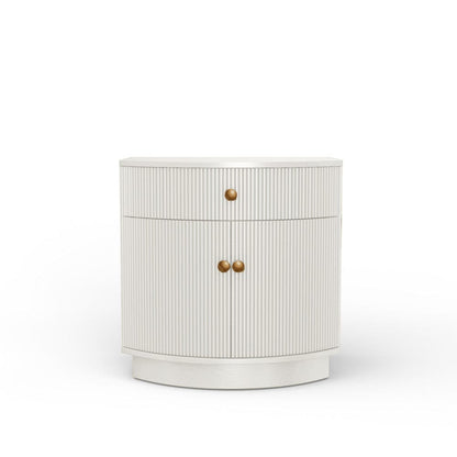 Alpine Furniture - Olivia Nightstand, Coconut Milk - 2512WHT-02 view 2