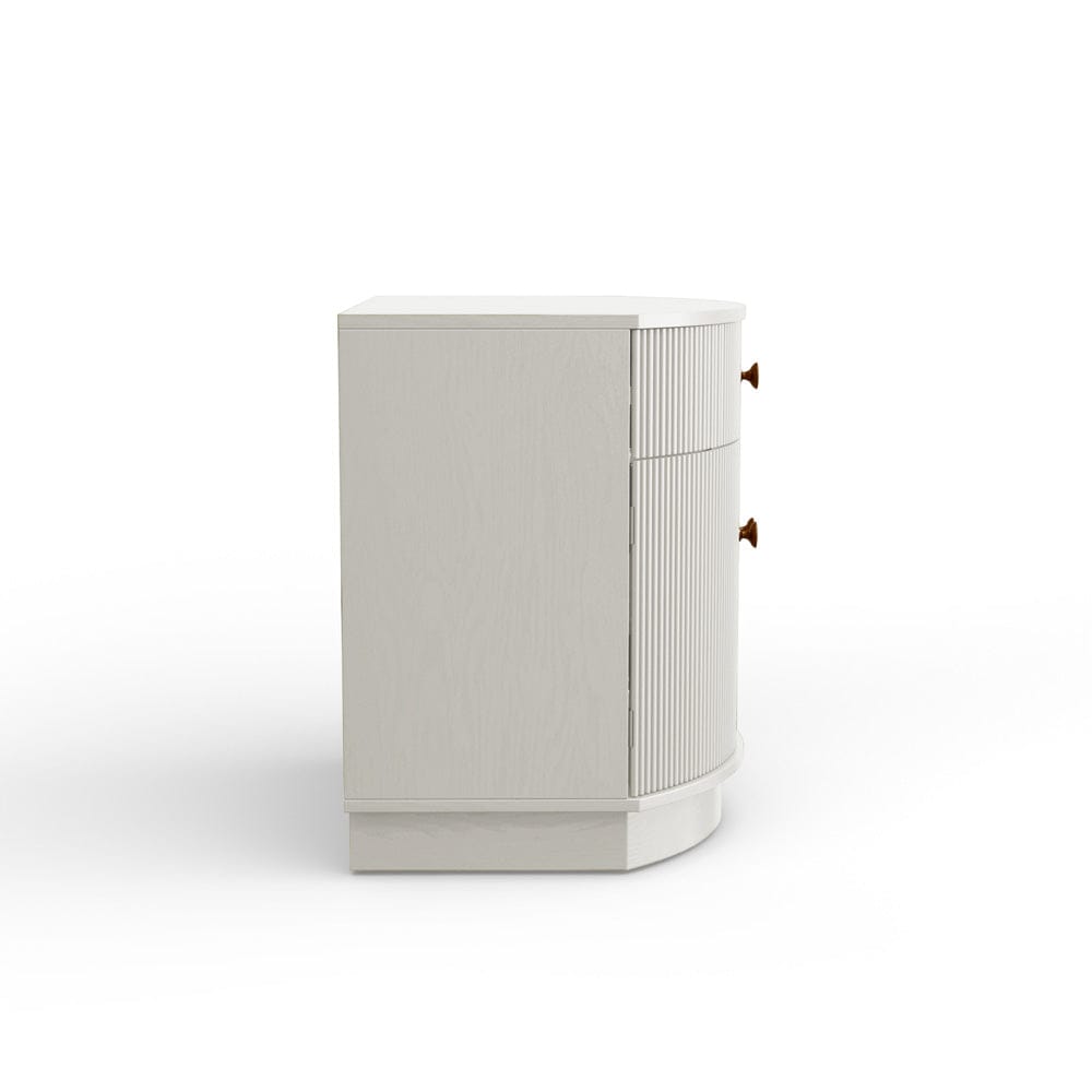 Alpine Furniture - Olivia Nightstand, Coconut Milk - 2512WHT-02 view 3
