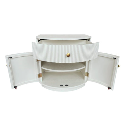 Alpine Furniture - Olivia Nightstand, Coconut Milk - 2512WHT-02 view 4