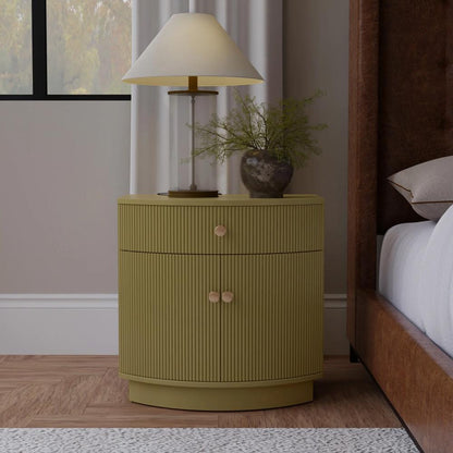 Alpine Furniture - Olivia Nightstand, Olive Green - 2512-02 veiw 5