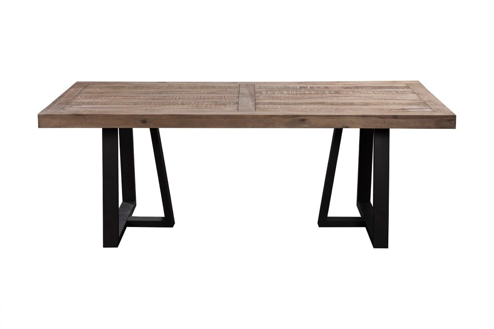 Alpine Furniture - Prairie Rectangular Dining Table, Natural/Black - 1568-01 veiw 1