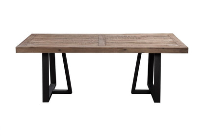 Alpine Furniture - Prairie Rectangular Dining Table, Natural/Black - 1568-01 veiw 1