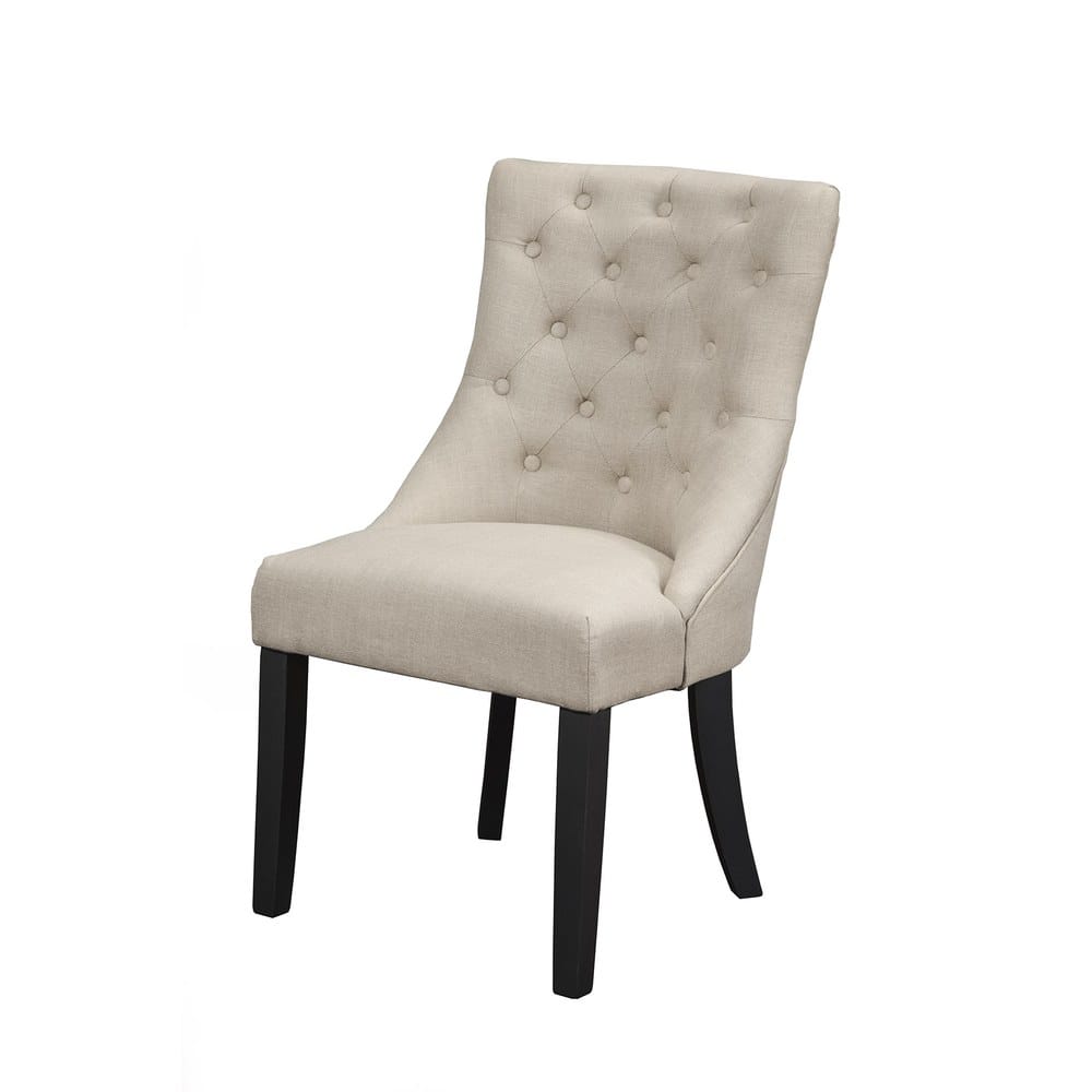 Alpine Furniture - Prairie Upholstered Side Chairs, Cream Linen (Set of 2) - 1568-02 view 1