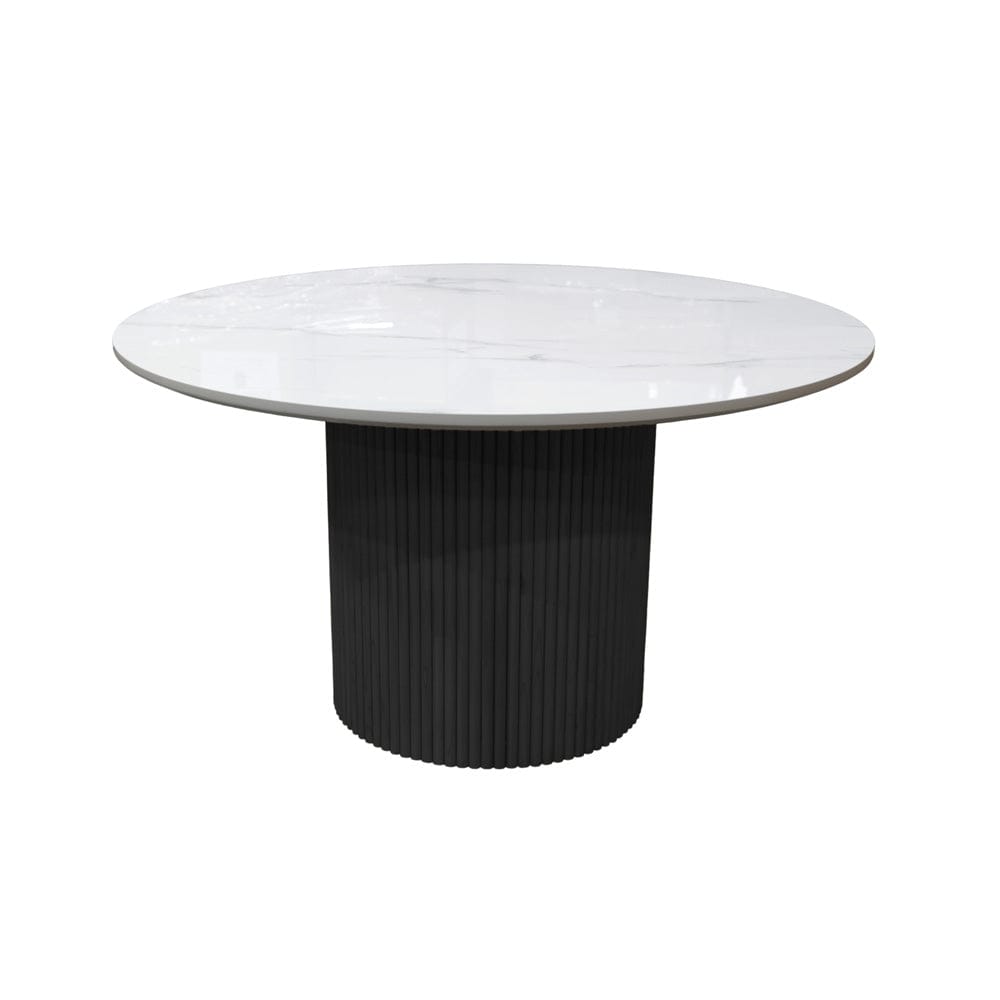 Alpine Furniture - Reba Quartz Top Round Dining Table, Black - 5868BLK-QUA-25 view 6