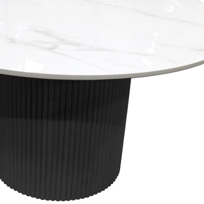Alpine Furniture - Reba Quartz Top Round Dining Table, Black - 5868BLK-QUA-25 view 10