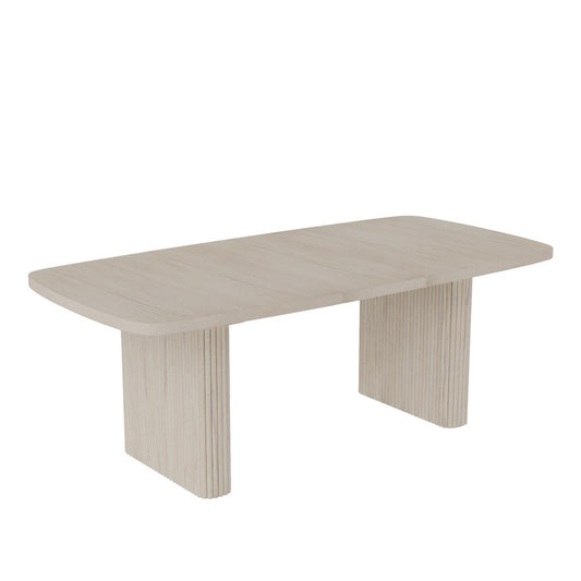 Alpine Furniture - Reba Rectangular Dining Table, White Wash - 5868W-01 view 1