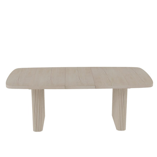 Alpine Furniture - Reba Rectangular Dining Table, White Wash - 5868W-01 view 2