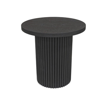 Alpine Furniture - Reba Round End Table, Black - 5868BLK-62 view 1
