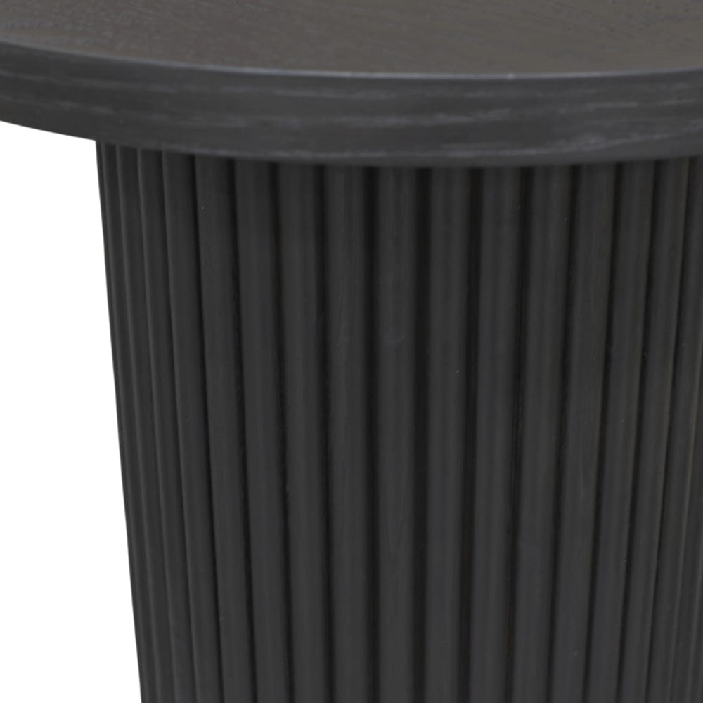 Alpine Furniture - Reba Round End Table, Black - 5868BLK-62 view 4