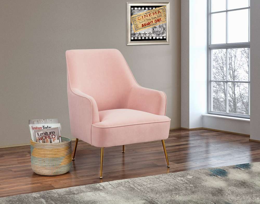 Alpine Furniture - Rebecca Leisure Chair, Pink - 9010-1-PNK veiw 1