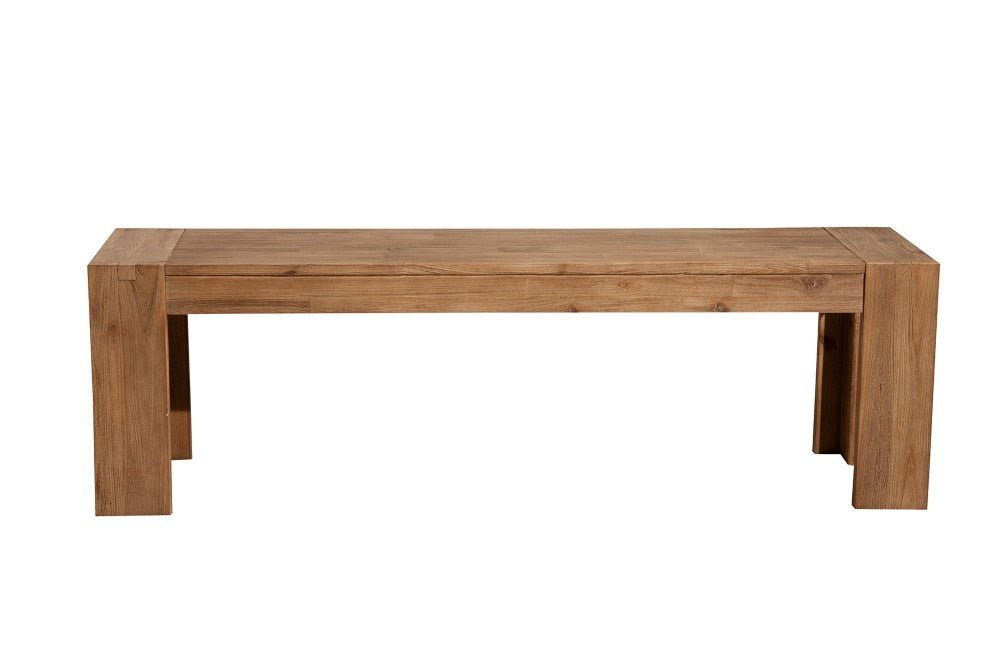 Alpine Furniture - Seashore Dining Bench, Antique Natural - 8868-03 veiw 2