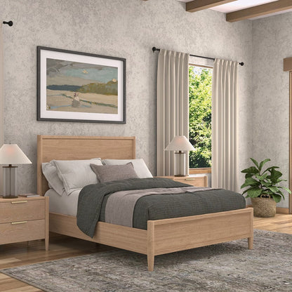 Alpine Furniture - Sinclair California King Panel Bed, Natural - 3458NAT-07CK view 6