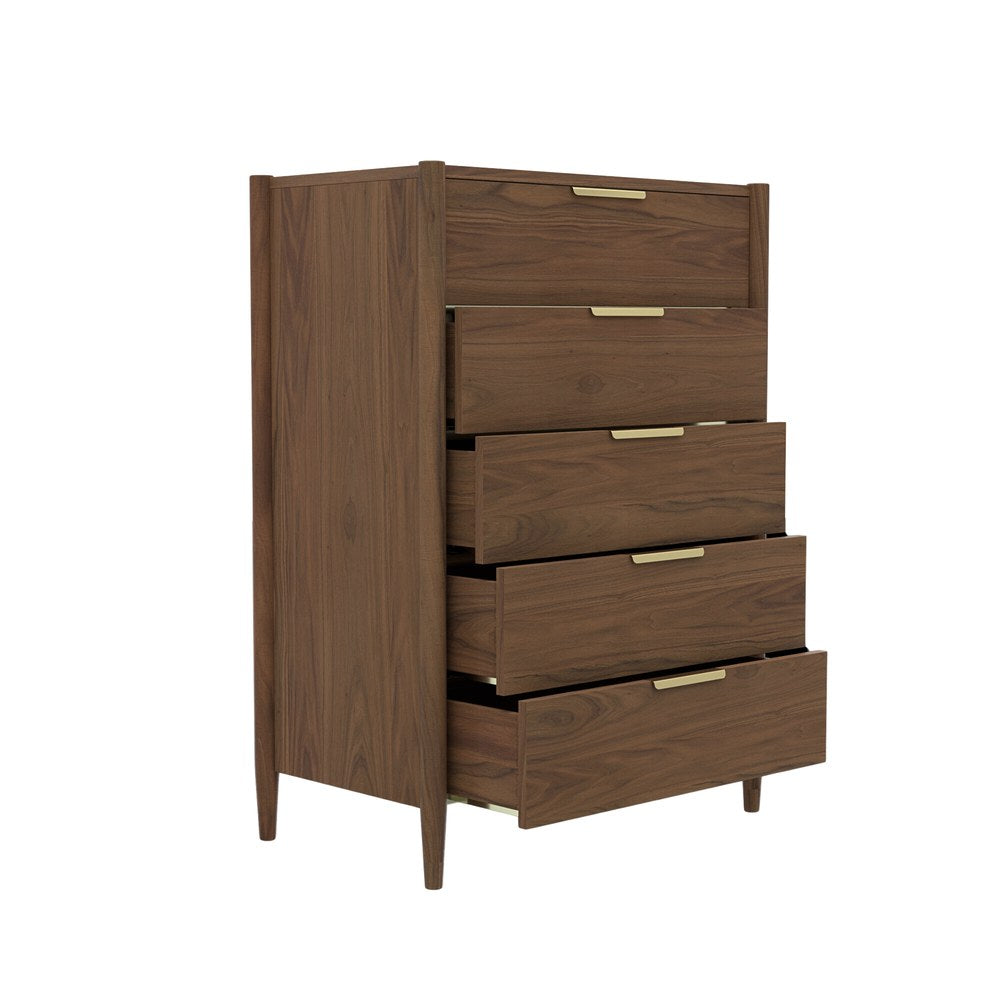 Alpine Furniture - Sinclair Chest, Walnut - 3458WAL-05 view 5
