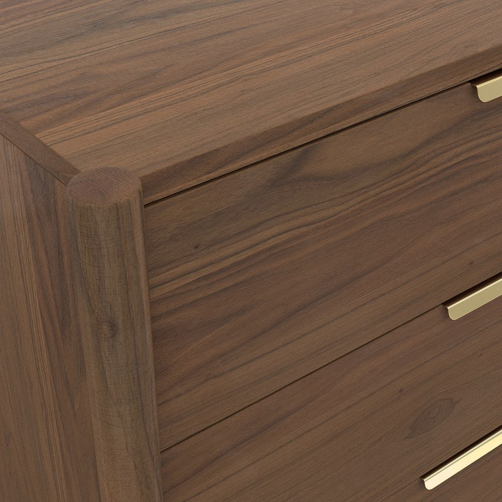 Alpine Furniture - Sinclair Chest, Walnut - 3458WAL-05 view 6