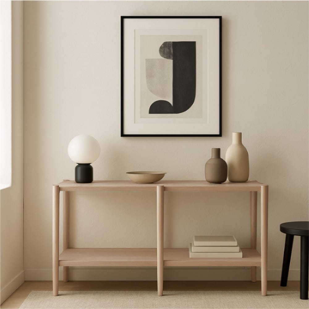 Alpine Furniture - Sinclair Console Table, Natural - 3458NAT-63 view 8