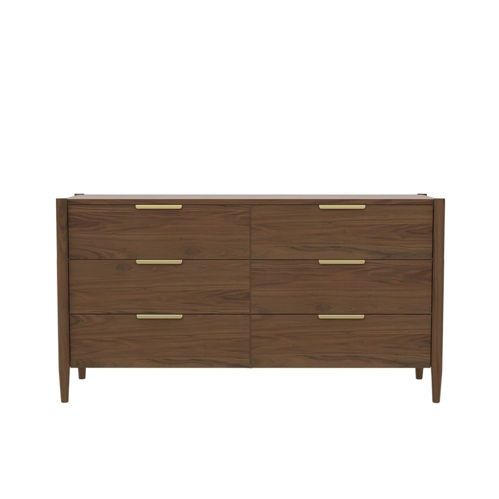 Alpine Furniture - Sinclair Dresser, Walnut - 3458WAL-03 view 2