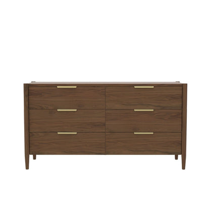 Alpine Furniture - Sinclair Dresser, Walnut - 3458WAL-03 view 2