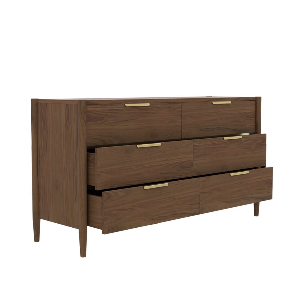 Alpine Furniture - Sinclair Dresser, Walnut - 3458WAL-03 view 5