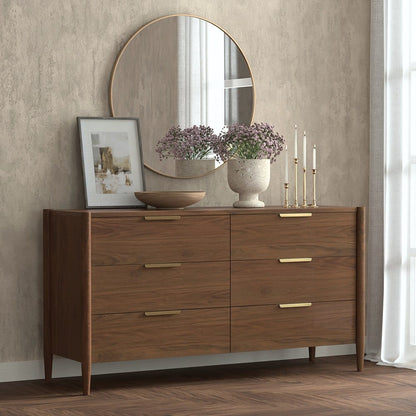 Alpine Furniture - Sinclair Dresser, Walnut - 3458WAL-03 view 8