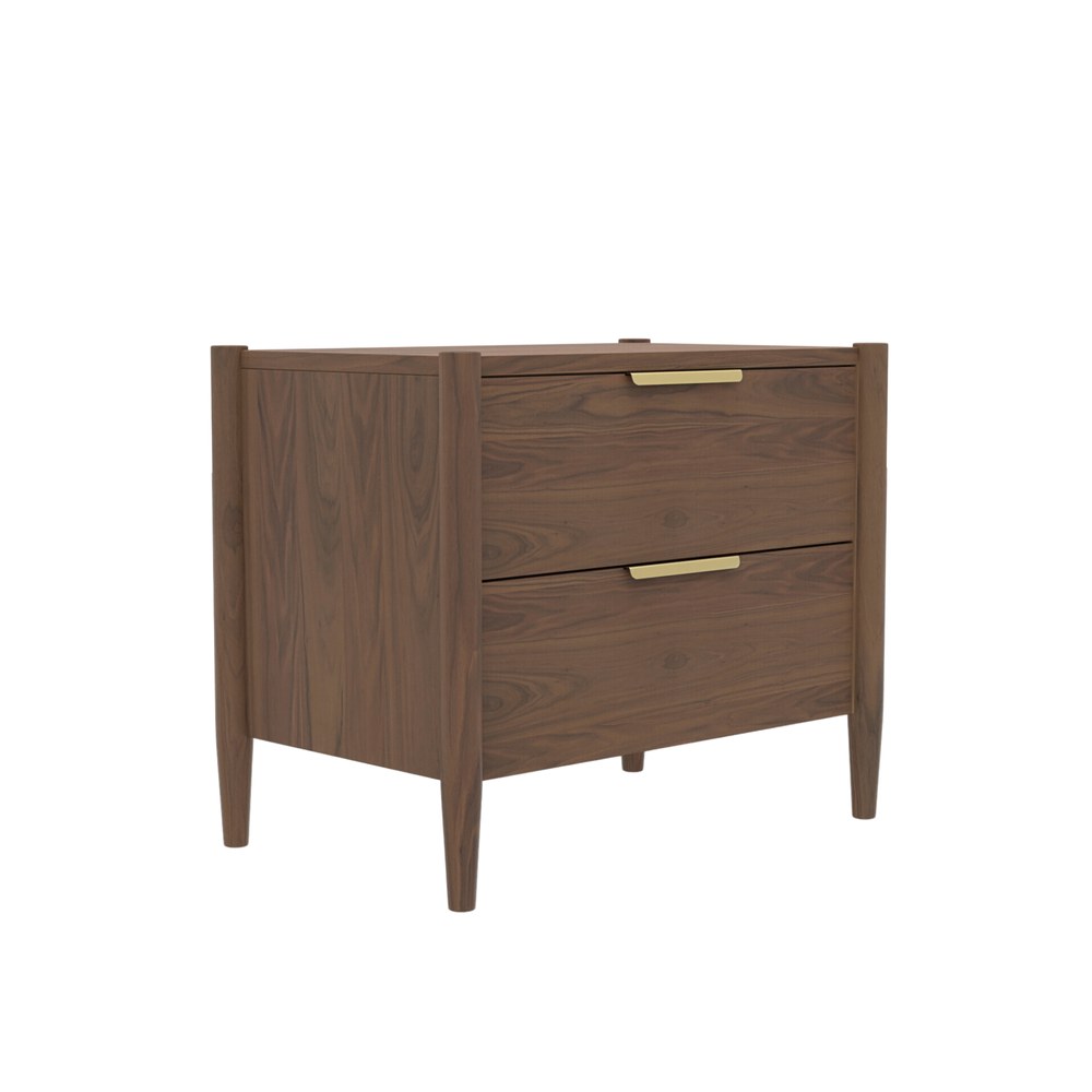 Alpine Furniture - Sinclair Nightstand, Walnut - 3458WAL-02 view 1