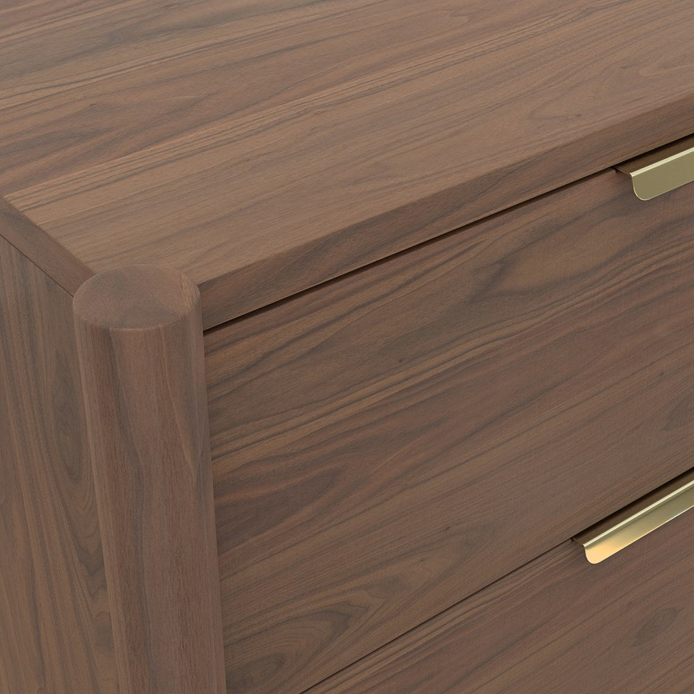 Alpine Furniture - Sinclair Nightstand, Walnut - 3458WAL-02 view 6
